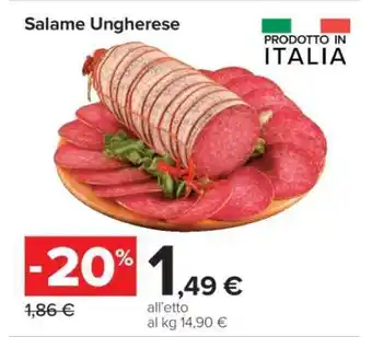 Carrefour Salame Ungherese offerta