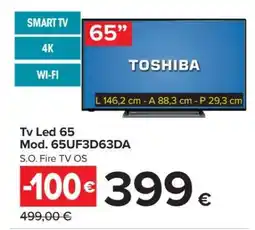 Carrefour Tv Led 65 Mod. 65UF3D63DA offerta
