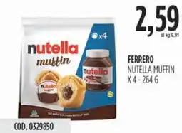 Carico Cash & Carry Ferrero nutella muffin offerta