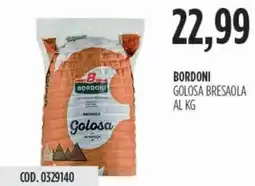 Carico Cash & Carry Bordoni golosa bresaola offerta