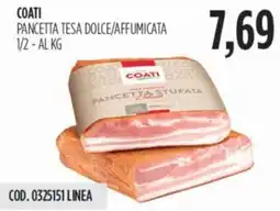 Carico Cash & Carry Coati pancetta tesa dolce/affumicata 1/2 offerta