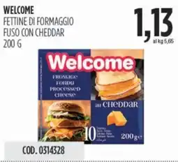 Carico Cash & Carry Welcome fettine di formaggio fuso con cheddar offerta