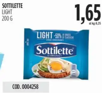 Carico Cash & Carry Sottilette light offerta