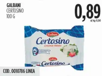 Carico Cash & Carry Galbani certosino offerta