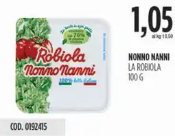 Carico Cash & Carry Nonno nanni la robiola offerta