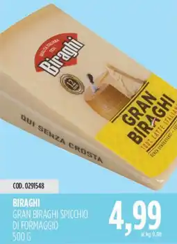 Carico Cash & Carry Biraghi gran biraghi spicchio di formaggio offerta