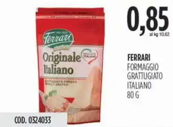 Carico Cash & Carry Ferrari formaggio grattugiato italiano offerta