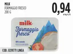 Carico Cash & Carry Milk formaggio fresco offerta