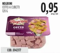 Carico Cash & Carry Negroni cotto a cubetti offerta