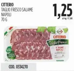 Carico Cash & Carry Citterio taglio fresco salame napoli offerta