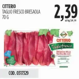 Carico Cash & Carry Citterio taglio fresco bresaola offerta
