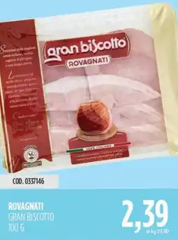 Carico Cash & Carry Rovagnati gran biscotto offerta