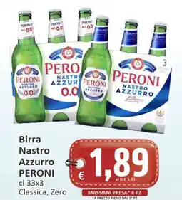 Paghi Poco Birra Nastro Azzurro PERONI offerta