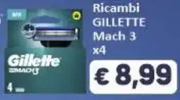 Paghi Poco Ricambi gillette mach 3 x4 offerta