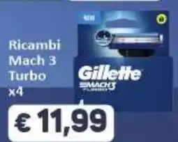 Paghi Poco Gillette Ricambi Mach 3 Turbo x4 offerta