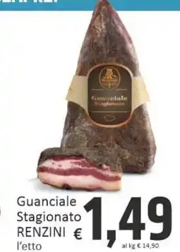 Paghi Poco Guanciale Stagionato RENZINI offerta