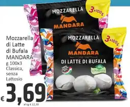 Paghi Poco Mozzarella di Latte di Bufala MANDARA offerta