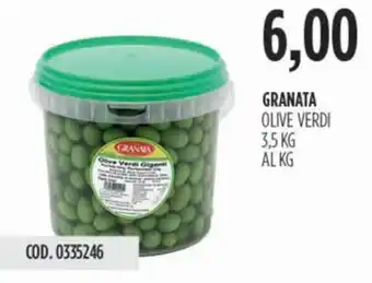 Carico Cash & Carry Granata olive verdi offerta