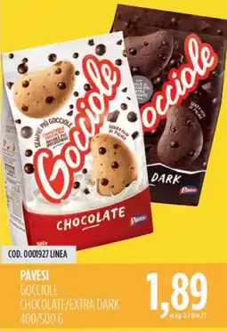 Carico Cash & Carry Pavesi gocciole chocolate/extra dark offerta