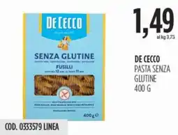 Carico Cash & Carry De cecco pasta senza glutine offerta