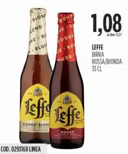 Carico Cash & Carry Leffe birra rossa/bionda offerta