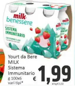 Paghi Poco Yourt da bere milk sistema immunitario offerta