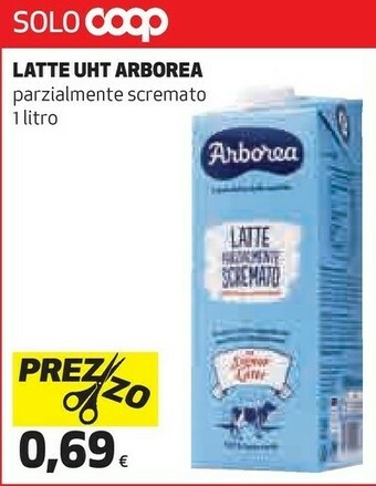 Coop Latte parzialmente scremato offerta