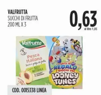 Carico Cash & Carry Valfrutta succhi di frutta offerta