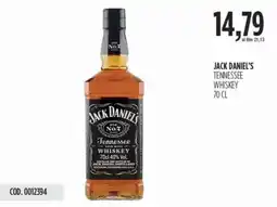 Carico Cash & Carry Jack daniel's tennessee whiskey offerta