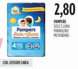 Carico Cash & Carry Pampers sole e luna pannolini/ mutandino offerta