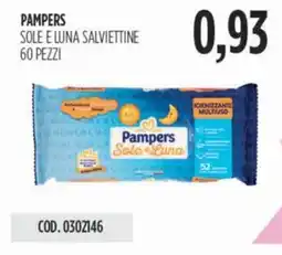 Carico Cash & Carry Pampers sole e luna salviettine 60 pezzi offerta