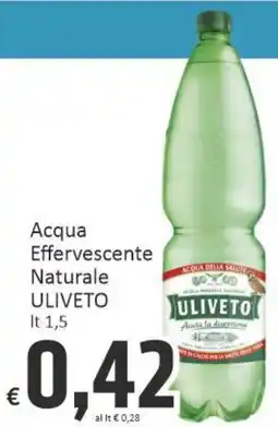 Paghi Poco Acqua Effervescente Naturale ULIVETO offerta