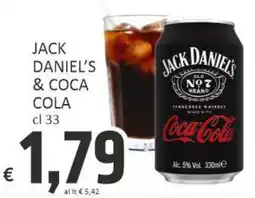 Paghi Poco Jack daniel's & coca cola offerta