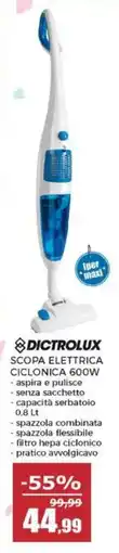Happy Casa Dictrolux scopa elettrica ciclonica 600W offerta