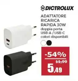 Happy Casa Dictrolux adattatore ricarica rapida 30W offerta
