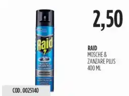 Carico Cash & Carry Raid mosche & zanzare plus offerta