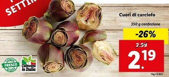Lidl Cuori di carciofo 350 g offerta
