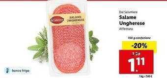 Lidl Salame ungherese offerta