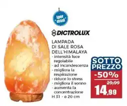 Happy Casa Dictrolux lampada di sale rosa dell'himalaya offerta