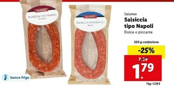Lidl Salsiccia tipo napoli offerta