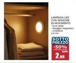Happy Casa Lampada led con sensore di movimento offerta