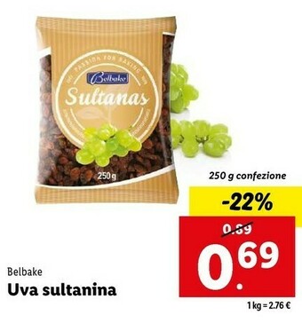 Lidl Uva sultanina offerta