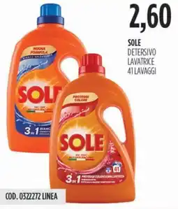 Carico Cash & Carry Sole detersivo lavatrice offerta