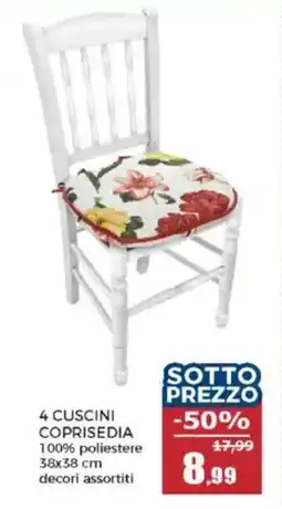 Happy Casa 4 cuscini coprisedia offerta