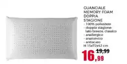 Happy Casa Guanciale memory foam doppia stagione offerta