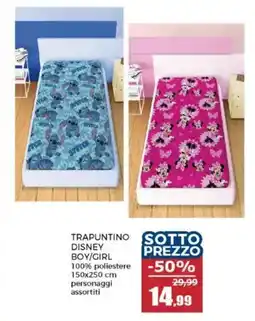 Happy Casa Trapuntino disney boy/girl offerta