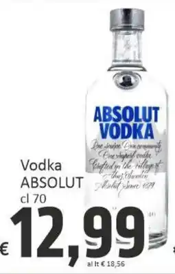 Paghi Poco Vodka ABSOLUT offerta