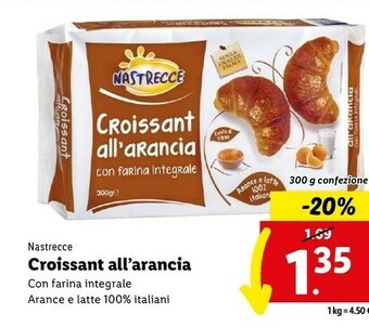 Lidl Croissant all'arancia 300 g(ml) offerta