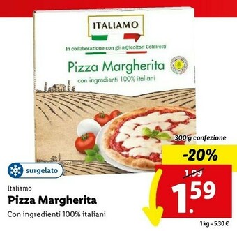 Lidl Pizza margherita offerta