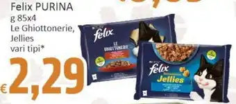 Paghi Poco Felix purina le ghiottonerie, jellies offerta